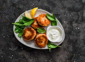 Salmon Cakes with Finishing Sauce