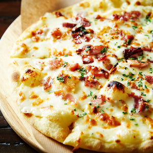 Spicy Chicken Bacon Flatbread Pizza