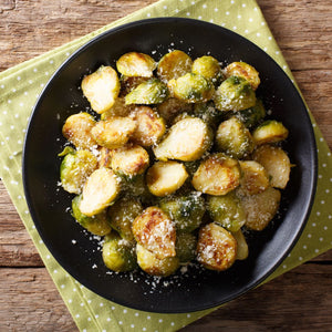 Roasted Parmesan Garlic Brussel Sprouts