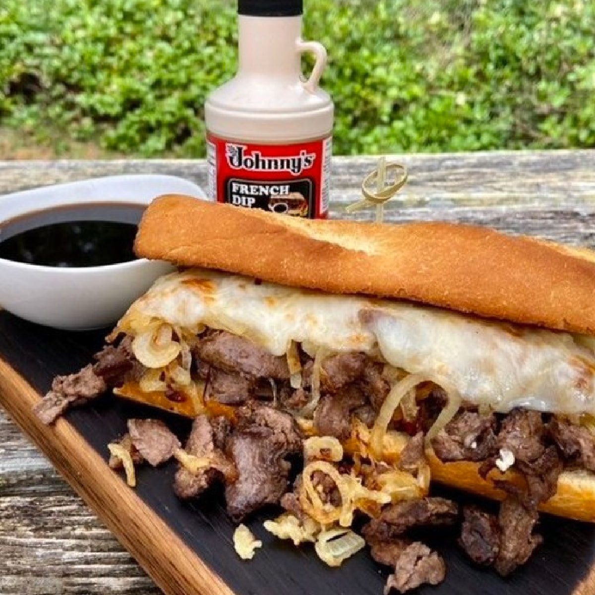 Johnny's French Dip Venison Sandwich Johnny's Fine Foods