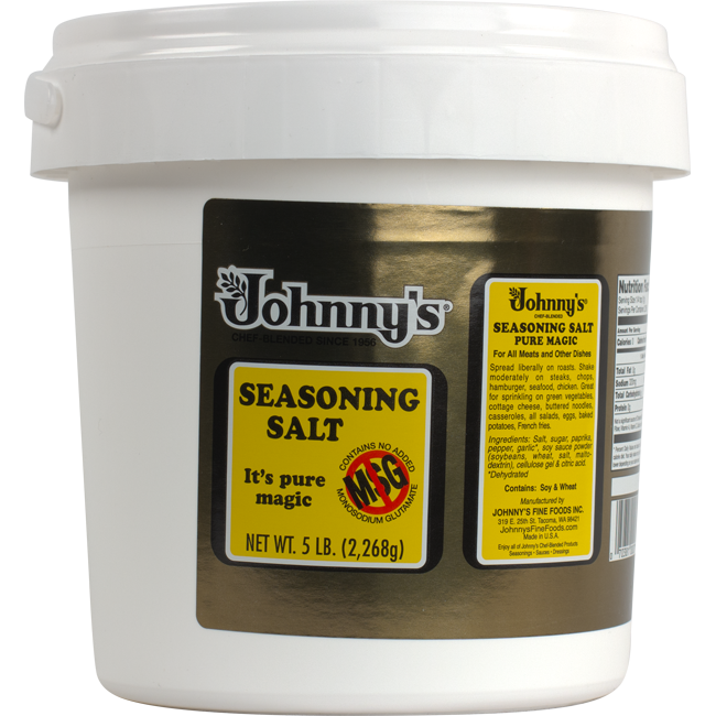 Johnny's Seasoning Salt, 4.75 Ounce